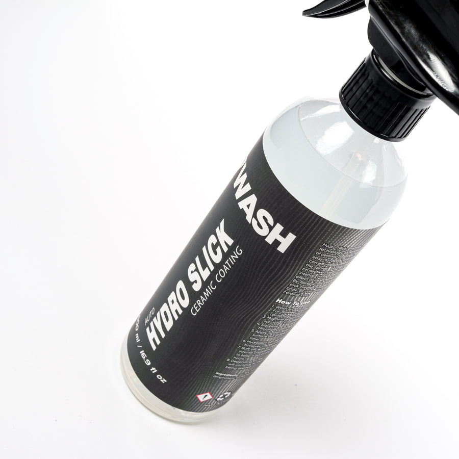 7WASH Hydro Slick spray bottle, angled view