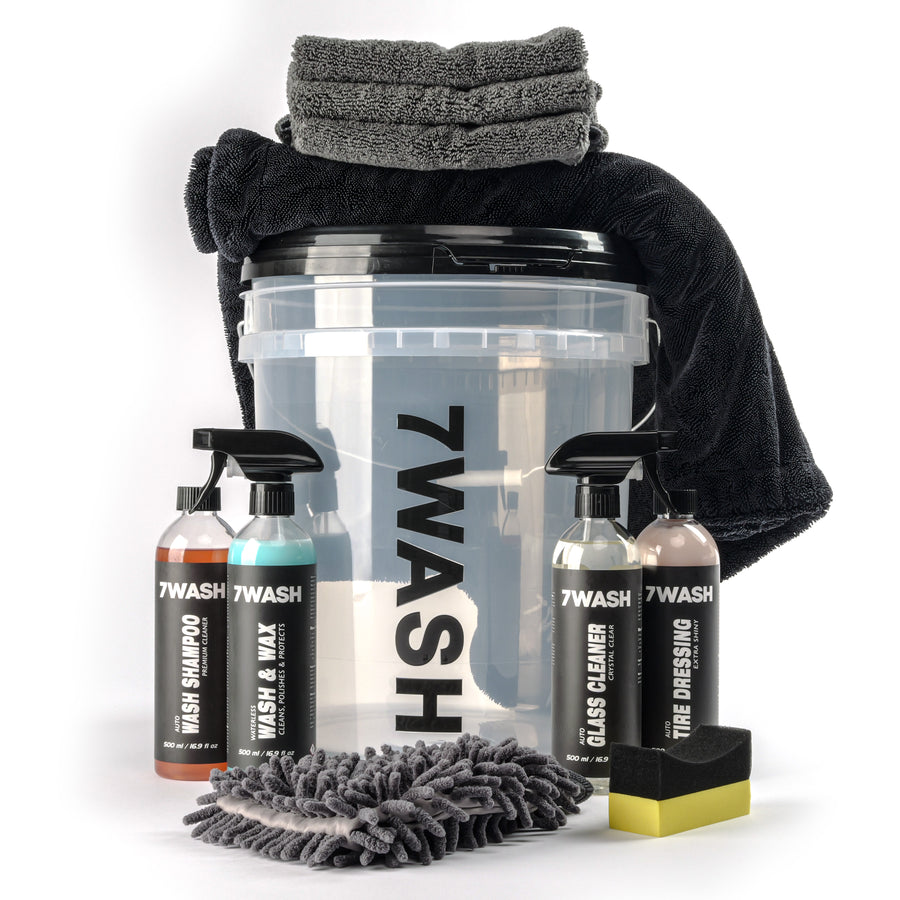 Car Care Kit for Paint & Tires incl. Bucket – Exterior Finish