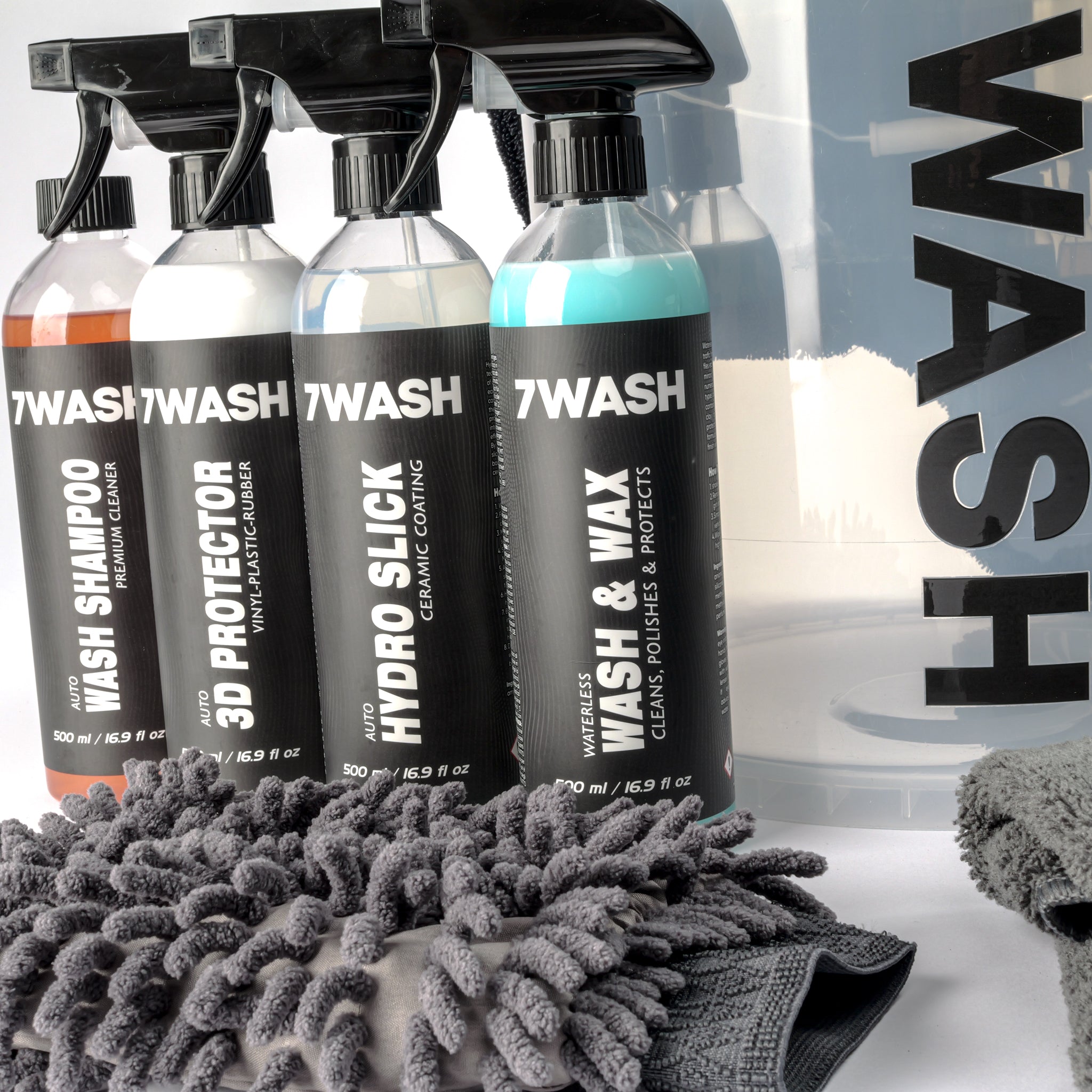 Essential Car Care Kit – Bucket, Shampoo, Interior & Tire