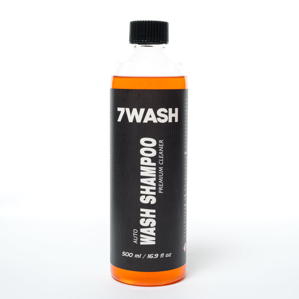 7WASH Car Wash Shampoo 500 ml pH-neutral car shampoo for gentle paint cleaning, deep car washing foam, and professional car detailing care