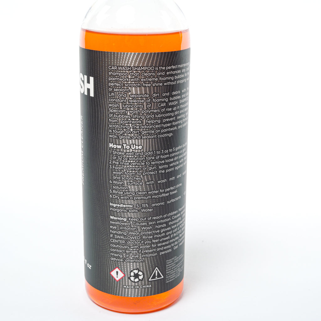 7WASH Car Wash Shampoo 500 ml pH-neutral car shampoo for gentle paint cleaning, deep car washing foam, and professional car detailing care