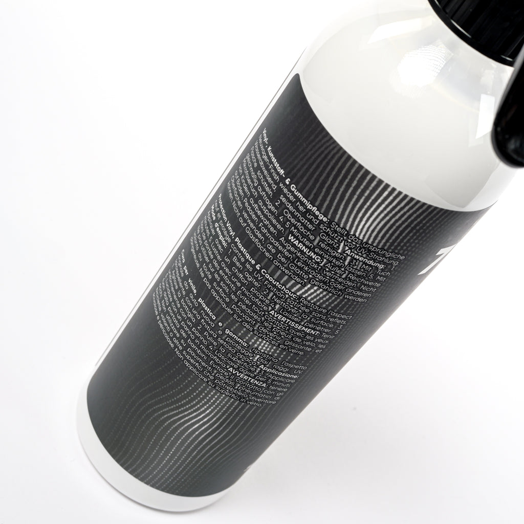 7WASH Plastic & Rubber Protector 500 ml 3D protector for interior and exterior plastic and rubber surfaces with UV protection, color restoration, and professional car detailing care